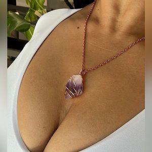 One of a Kind, Amethyst Gemstone Necklace